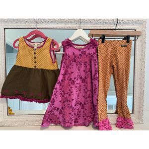 Matilda Jane Enchanted Garden Seabean Three Piece Bundle Girl's Size 6